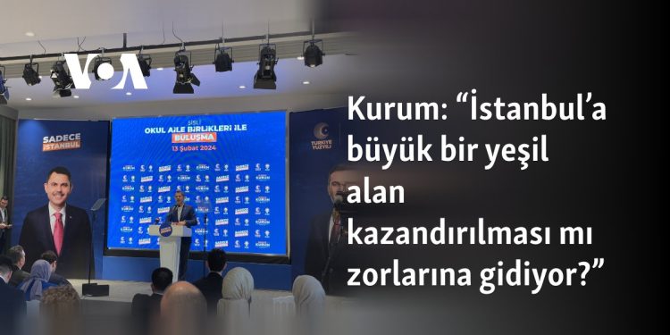 Kurum: “İstanbul’a büyük bir yeşil alan kazandırılması mı zorlarına gidiyor?”