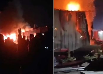 Hatay’da konteyner kentte yangın paniği