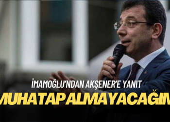 İmamoğlu’ndan Akşener’e yanıt: Muhatap almayacağım