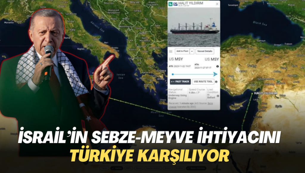 İsrail’in sebze-meyve ihtiyacını Türkiye karşılıyor