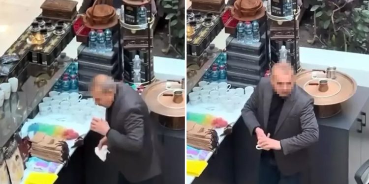 Kahve fincanlarını tükürükle temizlemişti; o büfe mühürlendi