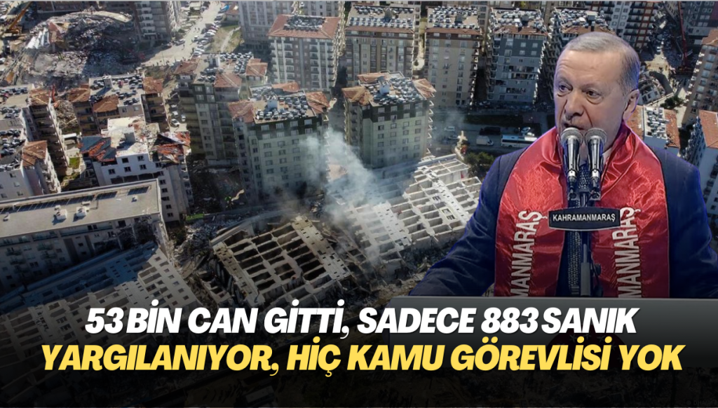 On binlerce bina yıkıldı, 53 bin can gitti : Sadece 883 sanık yargılanıyor, biri bile kamu görevlisi değil