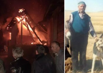 Tokat’ta iki katlı evde yangın! Dede öldü, torunu yaralı kurtuldu