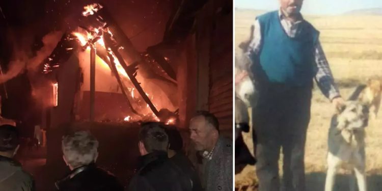 Tokat’ta iki katlı evde yangın! Dede öldü, torunu yaralı kurtuldu