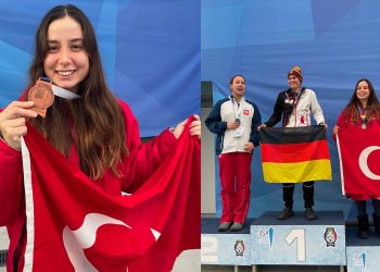 Yüzücü Bengisu Avcı, Avrupa Buz Yüzme Şampiyonası'nda üçüncü oldu