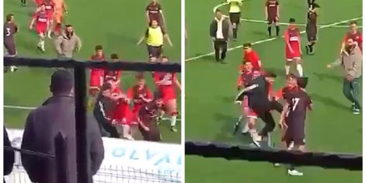 Bir maçta 13 kırmızı kart birden çıktı