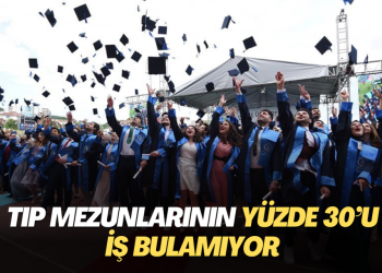 Tıp mezunlarının yüzde 30’u iş bulamıyor