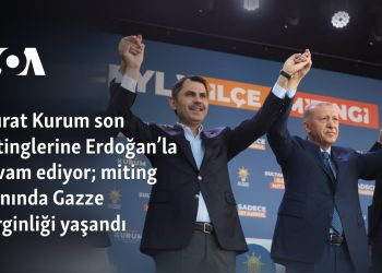 Murat Kurum son mitinglerine Erdoğan’la devam ediyor; miting alanında Gazze gerginliği yaşandı