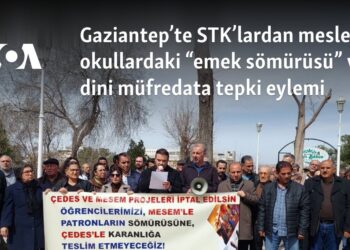 Gaziantep’te STK’lardan mesleki okullardaki “emek sömürüsü” ve dini müfredata tepki eylemi