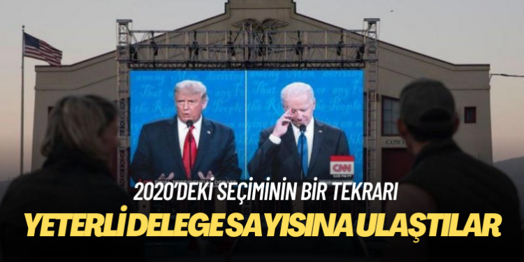 ABD’de Biden ve Trump seçimde aday olmak için gerekli delege sayısına ulaştı