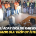 AKP’li aday işçileri karşısında ‘hazır ola’ dizip oy istedi