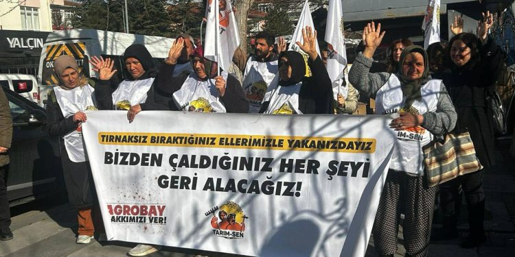 Ankara'ya yürüyen Agrobay işçileri, siyasi parti yetkilileri ile görüştü