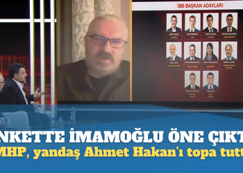 Ankette İmamoğlu önde çıktı! MHP, yandaş Ahmet Hakan’ı topa tuttu
