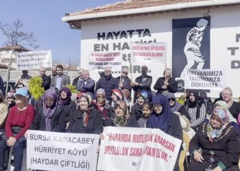 Bursa'da belediye tarafından arazilerine el konulan köylülerden AKP'lilere tepki