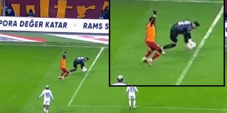 Ceza sahası dışında elle müdahale tepkisi; Galatasaray-Rizespor maçında tartışılan pozisyon
