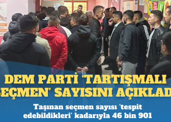 DEM Parti ‘taşımalı seçmen’ sayısını açıkladı