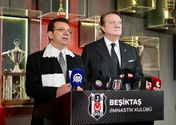 Ekrem İmamoğlu, Beşiktaş Başkanı Hasan Arat’ı ziyaret etti