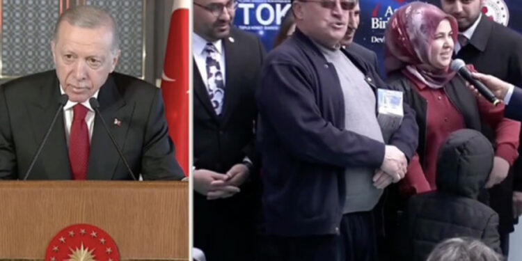 Erdoğan ile depremzede arasında geçen konuşma gerçeği ifşa etti: Meğer konutlar teslim edilmemiş