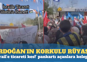 Erdoğan’ın korkulu rüyası oldular: ‘İsrail’e ticareti kes!’ pankartı açanlara ters kelepçe