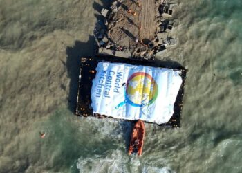 Gazze’ye ulaşan ilk yardım gemisi, 200 tonluk gıda yükünü boşalttı