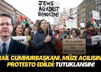 İsrail Cumhurbaşkanı Herzog, Hollanda’daki müze açılışında protesto edildi: Tutuklansın!