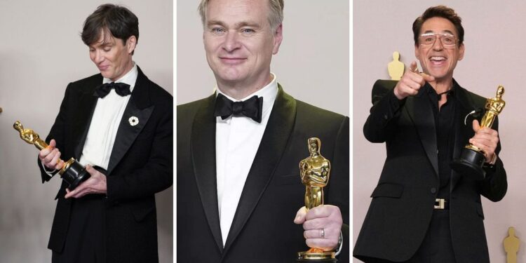 Oscar 2024 ödülleri: Christopher Nolan'ın 'Oppenheimer'ı En İyi Film ödülünü kazandı