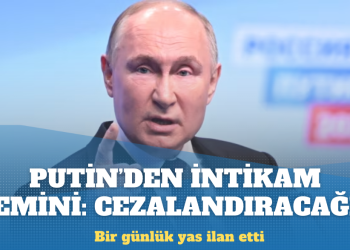 Putin’den intikam yemini: Bir günlük yas ilan etti