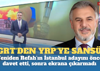 TGRT önce davet etti, sonra yayına çıkarmadı: Yeniden Refah’ın İstanbul adayına sansür