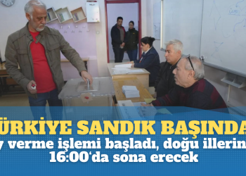 Türkiye sandık başında… Oy verme işlemi başladı, doğu illerinde 16:00‘da sona erecek