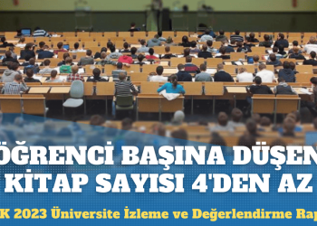 Üniversitelerin yarısında öğrenci başına düşen kitap sayısı dörtten az