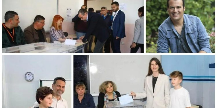 Ünlü adaylar sandık başına gitti