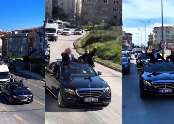 Çakarlı lüks araç konvoyu muhtarın başını yaktı: Soruşturma başlatıldı