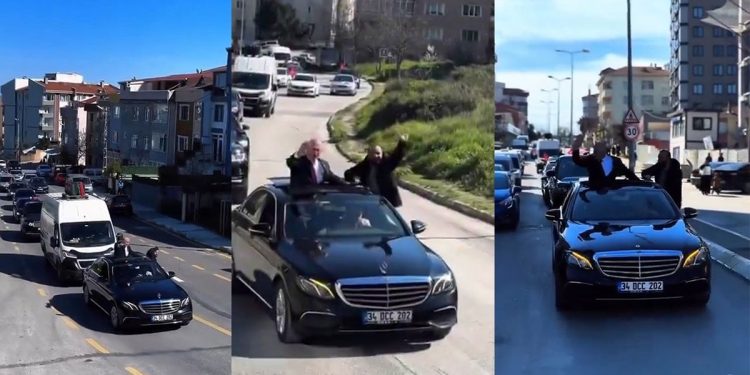 Çakarlı lüks araç konvoyu muhtarın başını yaktı: Soruşturma başlatıldı