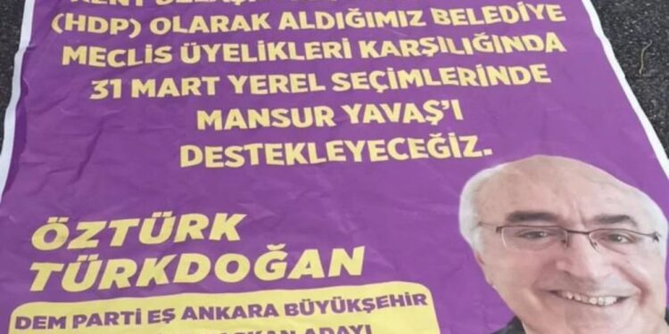 Ankara’da sahte DEM Parti afişleri asıldı