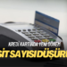 Kredi kartı taksit sayısı ve nakit avans limiti düşürüldü