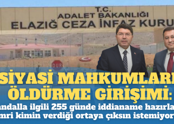 ‘Siyasi mahkumları’ öldürme girişimi: Elazığ cezaevindeki skandalla ilgili 255 günde iddianame hazırlandı, Emri kimin verdiği ortaya çıksın istemiyorlar