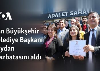 Van Büyükşehir Belediye Başkanı Zeydan mazbatasını aldı