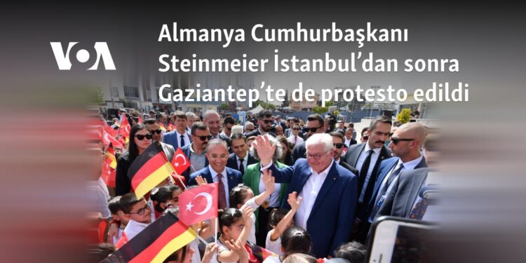 Almanya Cumhurbaşkanı Steinmeier İstanbul’dan sonra Gaziantep’te de protesto edildi
