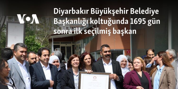 Diyarbakır Büyükşehir Belediye Başkanlığı koltuğunda 1695 gün sonra ilk seçilmiş başkan