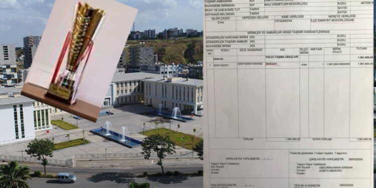 Belediyenin demirbaşlarını hibe eden Cizre kayyımı giderken kupayı da götürmüş!