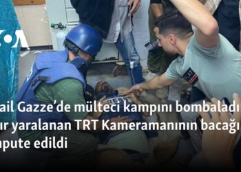 İsrail Gazze’de mülteci kampını bombaladı: Ağır yaralanan TRT Kameramanının bacağı ampute edildi