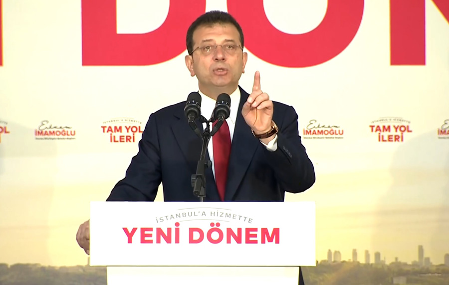 İmamoğlu: ‘Siyasi yargı kararlarıyla demokrasiye darbe vurulmak istendi’