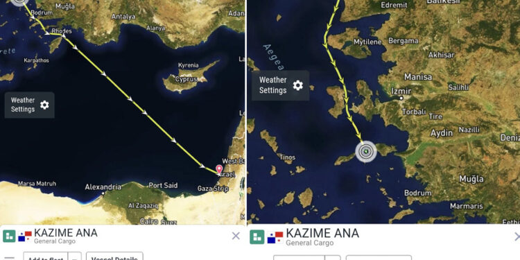 İsrail ile ticaret tüm hızıyla devam ediyor: Çanakkale’den gemilerle İsrail’e çimento taşınıyor