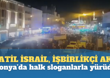 Konya’da binlerce vatandaş, ‘Katil İsrail, işbirlikçi AKP!” sloganlarıyla yürüdü!