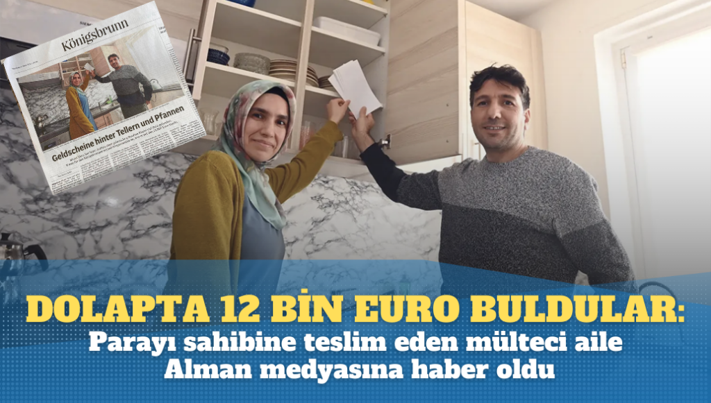 Mülteci aile, satın aldıkları dolapta buldukları 12 bin Euro’yu sahibine teslim etti