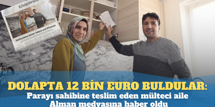 Mülteci aile, satın aldıkları dolapta buldukları 12 bin Euro’yu sahibine teslim etti