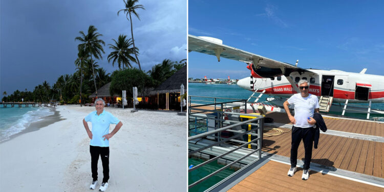 Seçimde hezimete uğradı, Maldivler’e tatile gitti