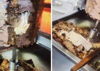 Ünlü döner zincirinde skandal görüntüler: İçinden çıkanlar şoke etti…
