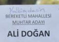 ‘Kalbimdesin’ yazısı sayesinde muhtar oldu