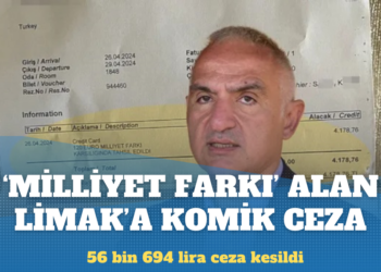 ‘Milliyet farkı’ alan otele komik ceza